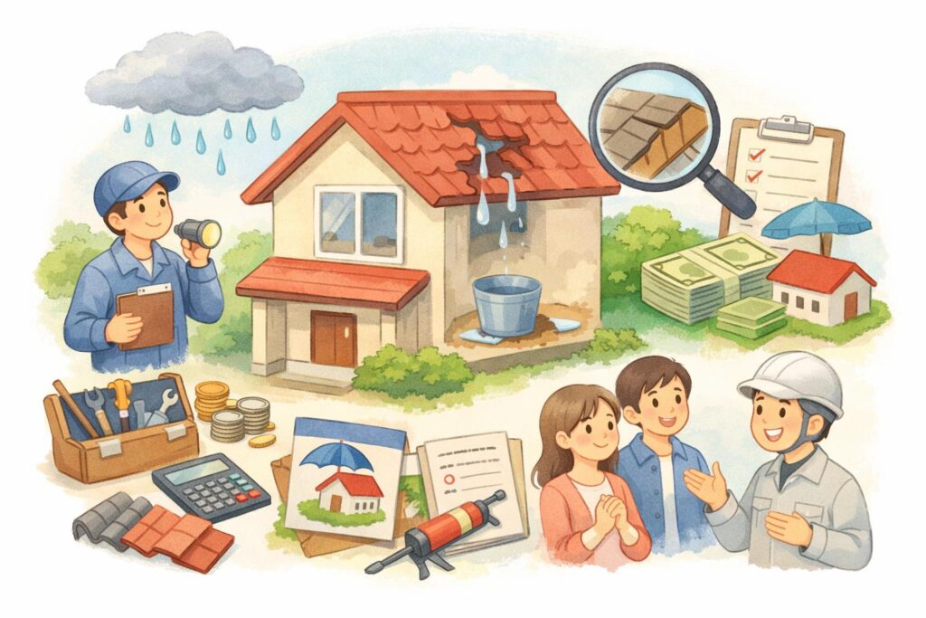 雨漏り調査・修繕 けんおうリノベーション